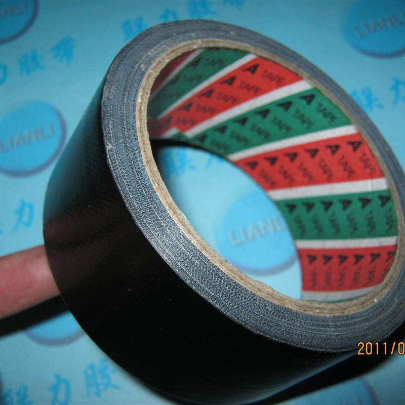 布基胶带黑色 强力布胶带 可撕易撕胶带.8CM宽*10米长 100卷起批