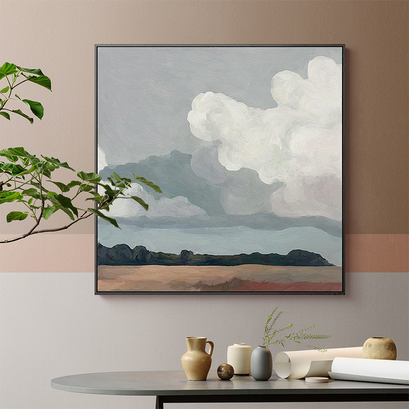 美森映象现代抽象风景装饰画客厅玄关背景墙挂画餐厅卧室床头壁画