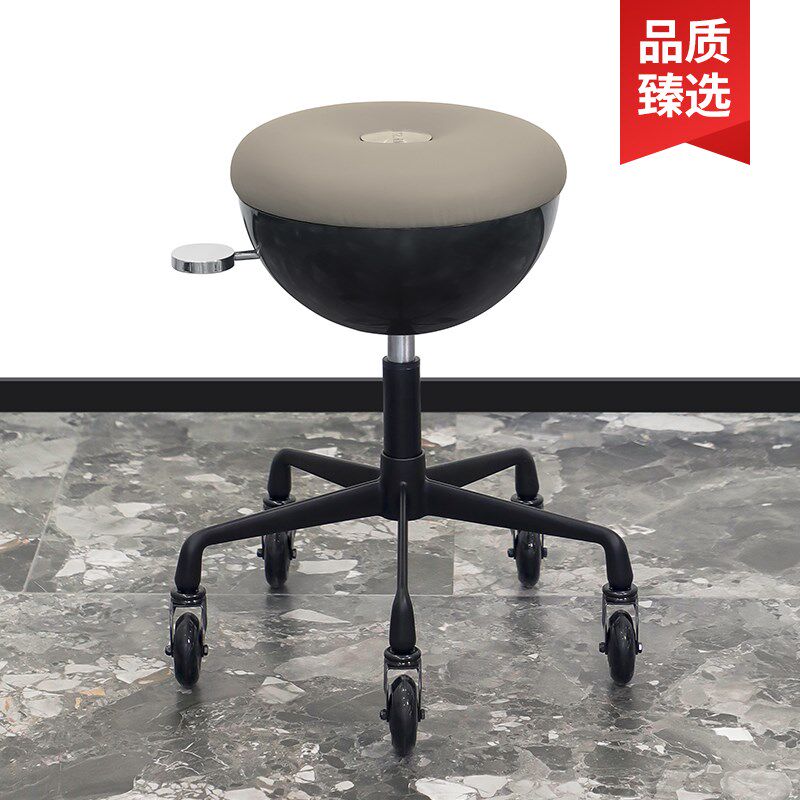 理发店椅子美发大工凳发型师傅椅发廊专用旋转升降圆凳滑轮剪发凳