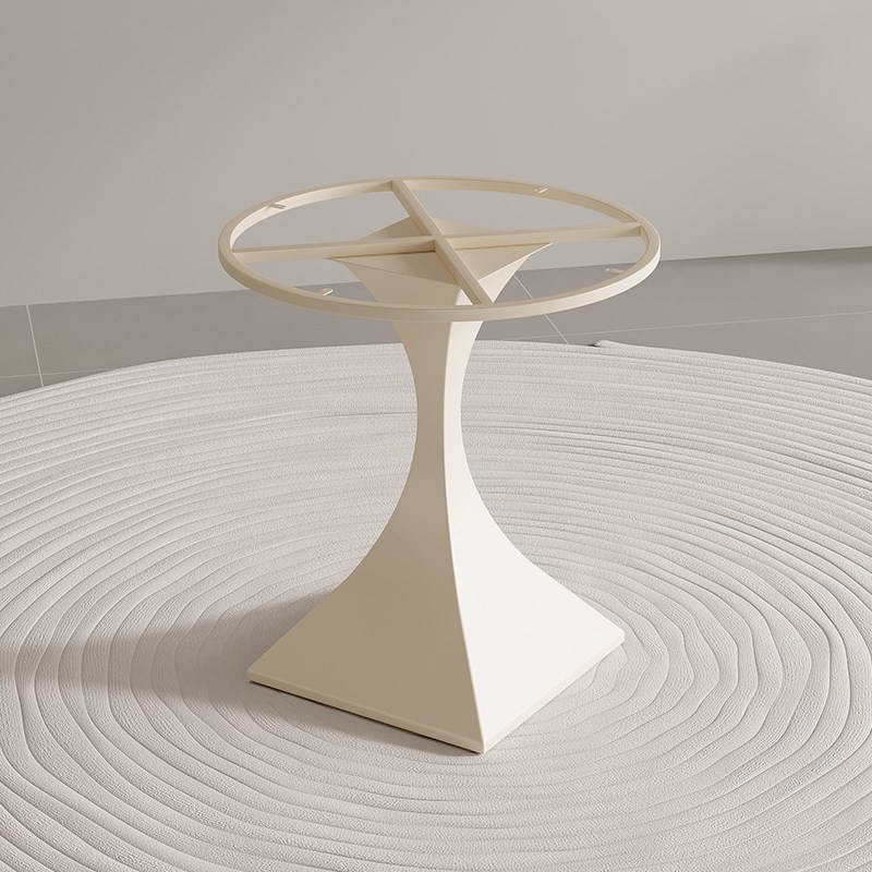 桌腿圆形支架岩板餐桌洽谈桌脚架酒店吧台茶几边几腿桌架子茶桌腿