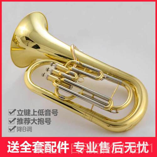 高档上业低音键号乐器 降B立键三专大抱调号铜管乐器 大号
