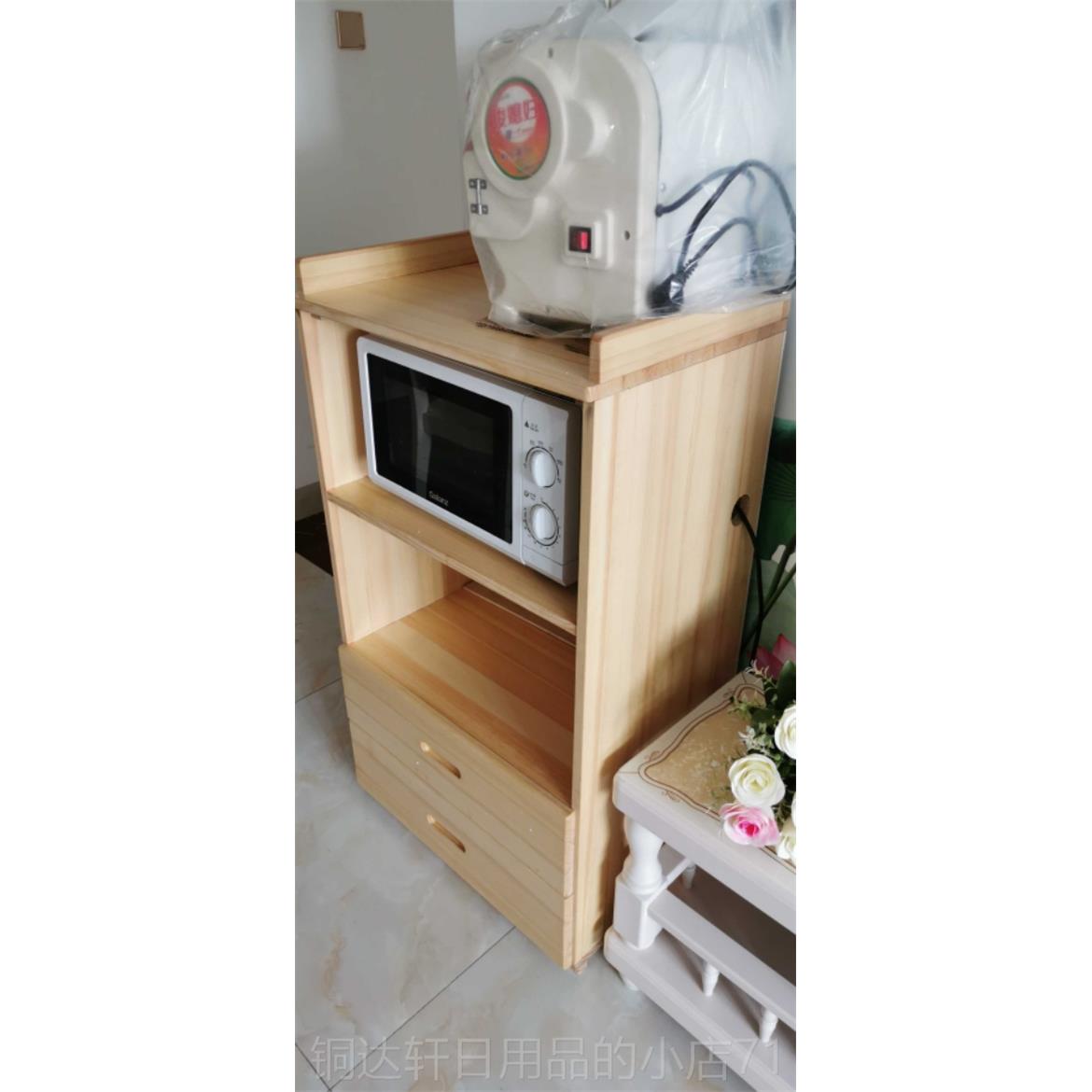 高档屉定柜制实木餐边茶松木白胚家具厨房储物柜水柜碗柜家用收纳