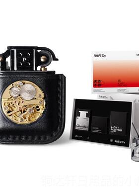 高档LASO朗N烁 与与它系列老式他煤/油定制刻字打火机送男友生日