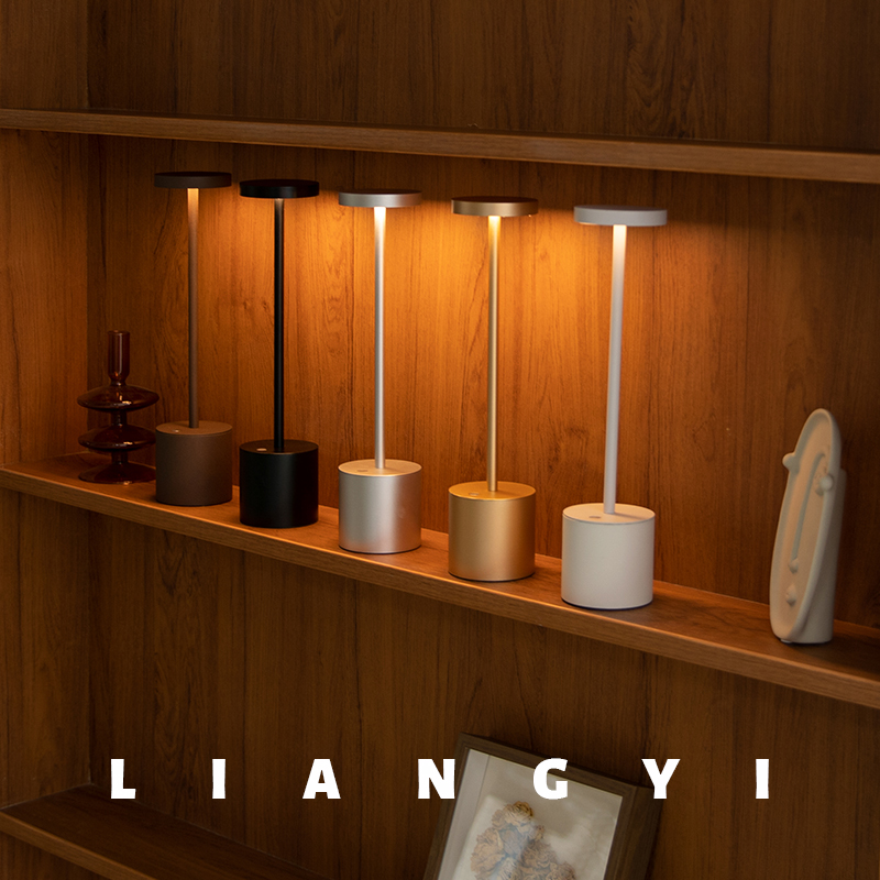 设计师款充电餐厅咖啡桌灯酒吧台灯清吧氛围灯客厅床头小夜灯定制