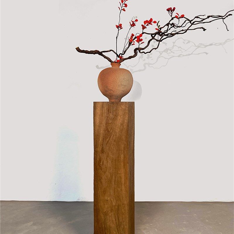 侘寂风中式木雕客厅玄关造型摆件香樟木实木底座方柱子树墩中古风,住宅家具,角几/边几,淘宝优惠券,粉丝福利购,淘宝优惠卷