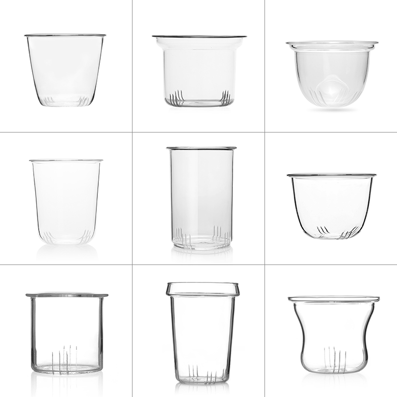 雅集玻璃杯壶过滤内胆杯盖耐热玻璃杯花茶壶内胆茶具配件手工茶漏