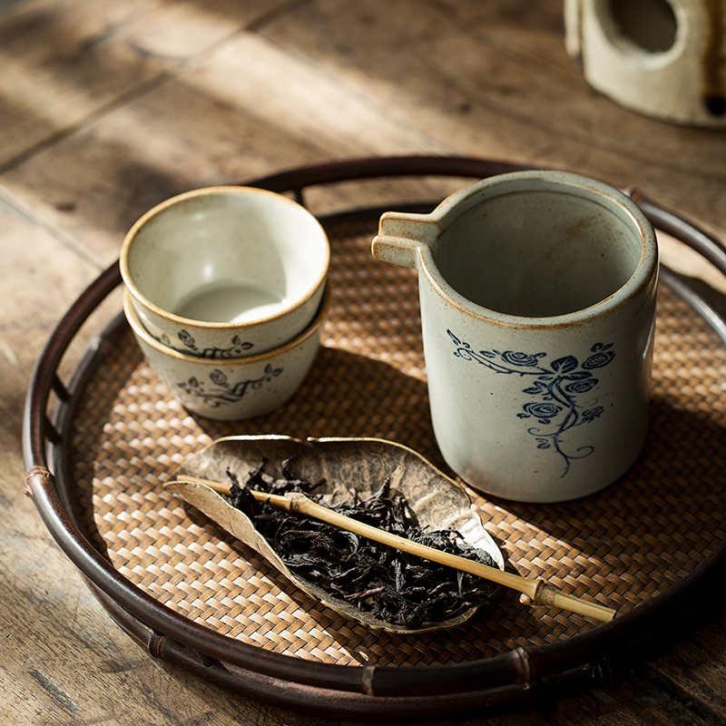 草木灰 仿古公道杯陶瓷茶海分茶器功夫茶具