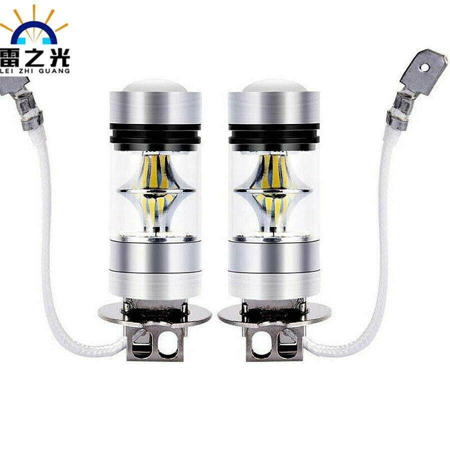 车灯 大功率 汽车LED雾灯 H3 20LED 100W 前照灯 近光灯