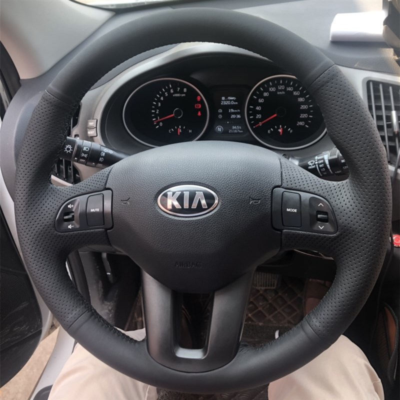 起亚智跑方向盘套 凯酷凯绅K2K3K4K5赛拉图KX智跑ACE专用手缝把套
