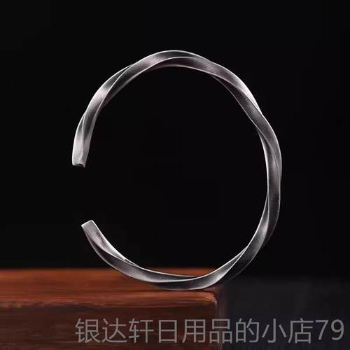 高档9礼99纯银M?biu戒s指手镯男士朴素戒的指覆古民族风格生日物