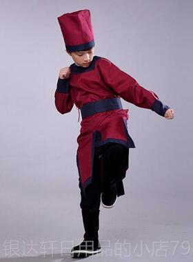 高档捕快儿童衙服役装兵影话剧演出服宋朝明官朝古装戏服视男轿伕