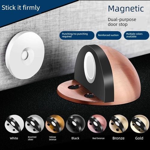 德国进口玻璃门吸式防撞门阻式玻璃隔断门触摸免打孔办公室强磁地