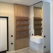 定制专用入户门后挂衣架实木挂衣板多功能衣帽架创意钢琴键衣帽架