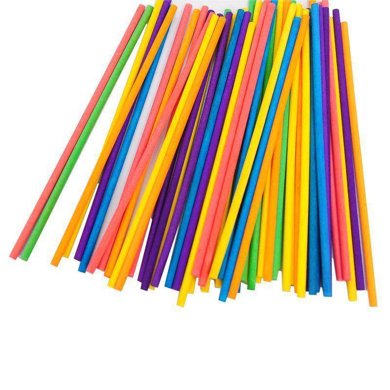 圆木棒圆木棍 雪糕棒建筑模型手工制作材料实木桦木小木棒圆棒