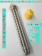 12KW DN40空气能电热棒3KW 大功率电热管 47铜头一寸半加热管