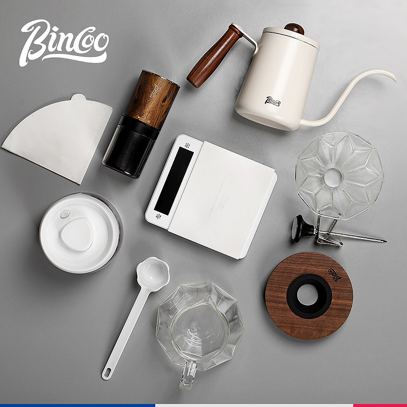 Bincoo手冲咖啡分享壶套装细嘴壶滴漏滤杯家用电磨咖啡器具全套