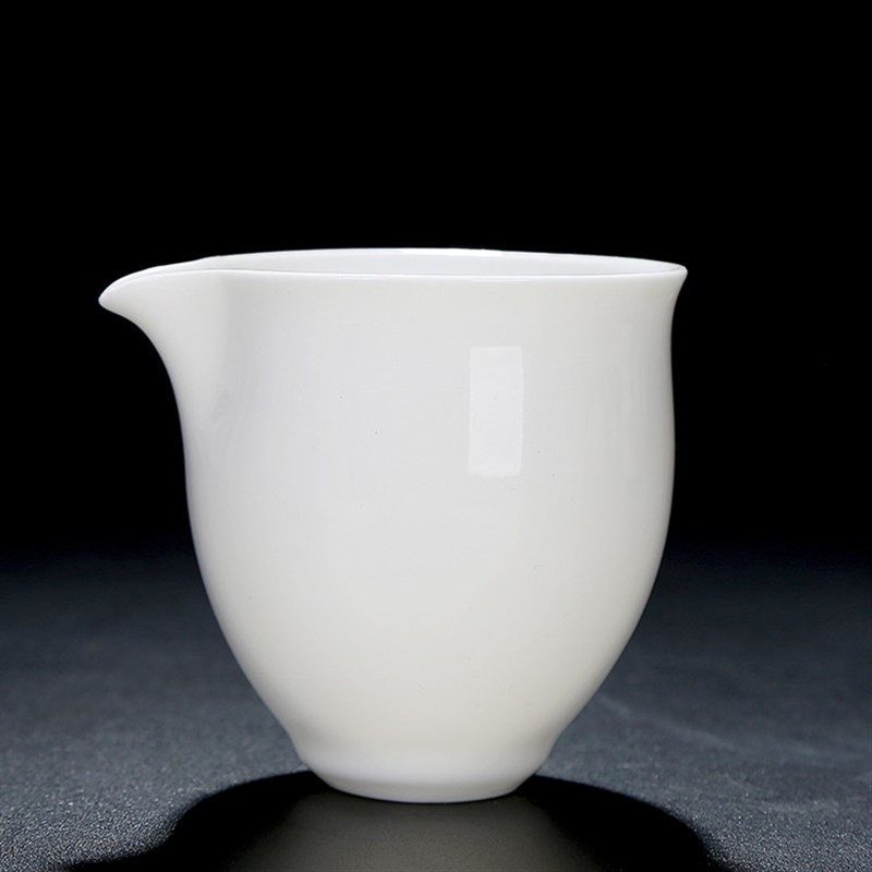 玉瓷公杯泡茶分茶器功夫茶具盖碗茶壶海茶道配件过滤分茶碗公道杯