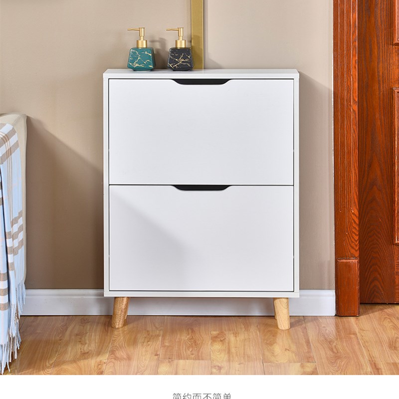 翻斗鞋柜超薄15cm免漆组装门口经济型省空间简约现代门厅柜两层