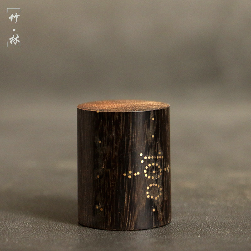 天然实心木质茶道茶壶盖托紫砂壶盖置老秤杆木头铁壶盖架隔热茶具
