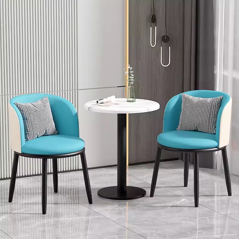 阳台桌椅酒店民宿店铺小圆桌椅洽谈接待休闲椅简约现代家用小茶桌