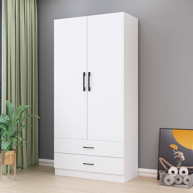 儿童衣柜全实木白色单双门卧室经济型小户型收纳分层组合出租房用,住宅家具,独立衣柜,淘宝优惠券,粉丝福利购,淘宝优惠卷