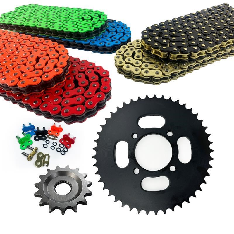 。适用贝纳利RFS1I贝纳利BJ1-10改装链盘牙盘油封链条三件