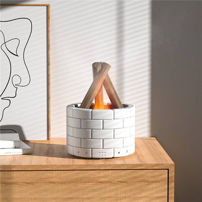新款仿真火焰加湿器篝火升级款火焰香薰机家用卧室喷雾雾化器