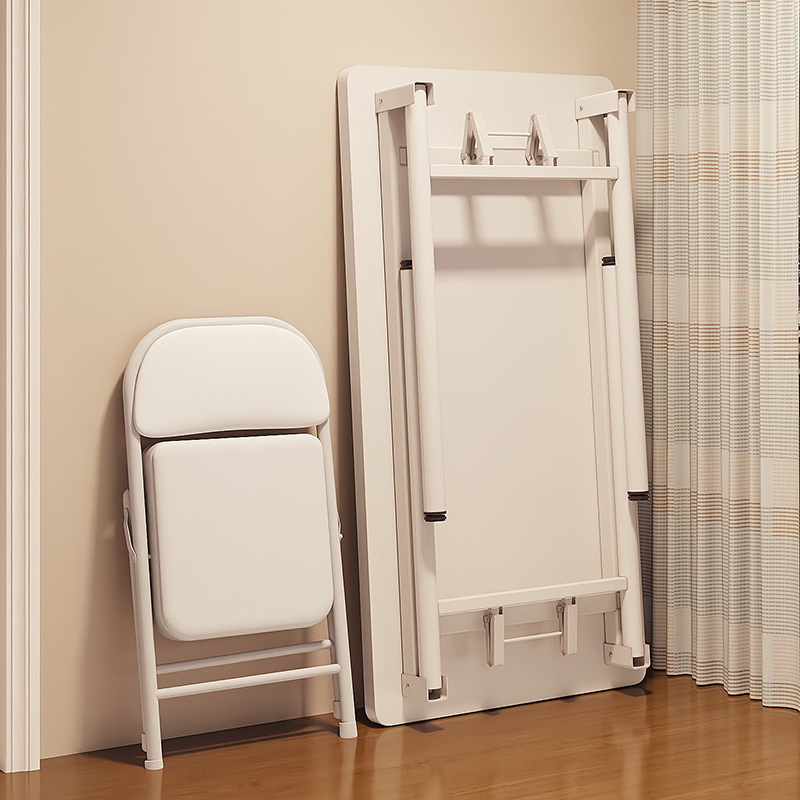 可折叠桌子出租屋简易长方形电脑桌家用写字桌摆摊培训书桌学习桌