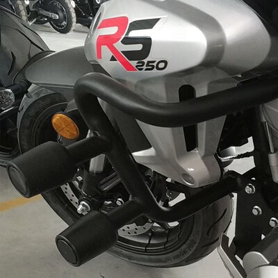 建设无界RS250复古街车黑色防摔架发动机保护杠保险杠