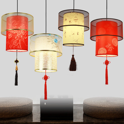 仿古灯笼餐厅过道玄关走廊灯具茶楼饭店装饰灯简约现代中式吊灯