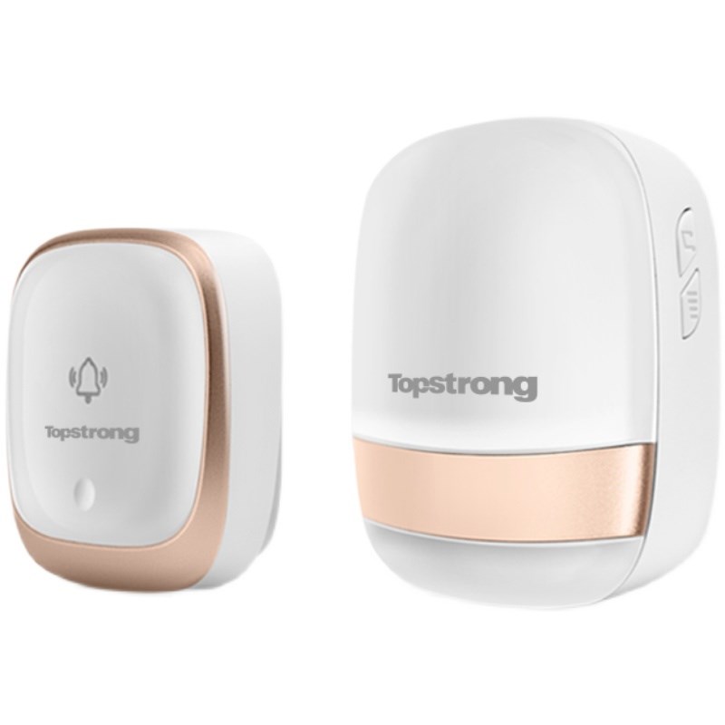 顶固电子无线门铃家用免插电一拖二拖一自发电免打孔大音量呼叫器