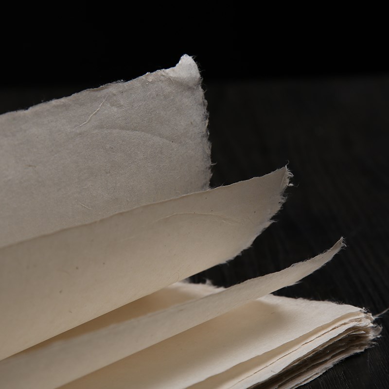 银锦牌四尺结香纸 纯手工半生半熟云龙皮纸小写意仿宋元古画创作