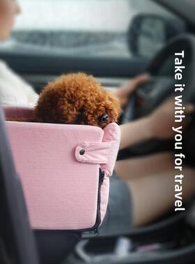 日本Muj狗车安全坐垫宠物窝织物易于清洁可移动的宠物窝家