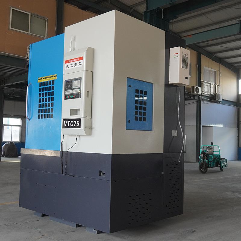 数控立VTC机750数控立式车床轮VTC750毂电壳速切削加工小车型数快