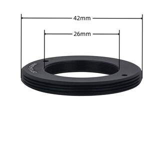 M26 外 M42全牙改口环26mmx0.5 转42mmx1 螺纹镜头转接环 内 金属