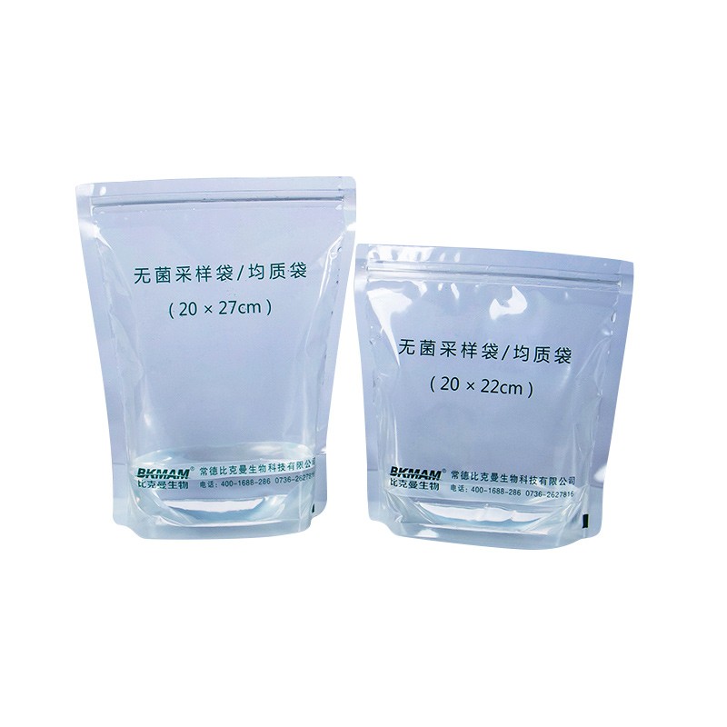 比克曼微生物无菌采样袋带压条均质袋食品取样液体气体样品袋水质
