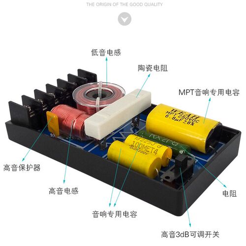 发烧汽车音响改装6.5寸套装喇叭高音中低音二分频器音质提升利器