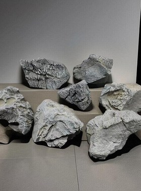 泡沫景观灰色石头仿真工艺假石头装饰酒店园林舞台造景青龙石摆件