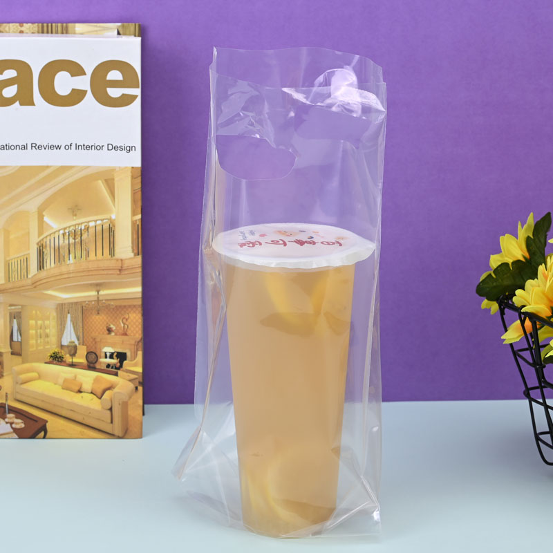 一次性塑料奶茶高透单杯袋饮品袋饮品打包袋手提单杯杯袋定制