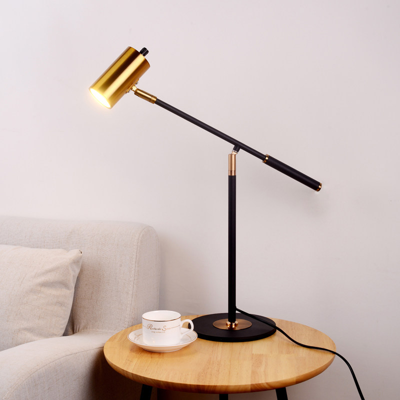 护眼卧室简约书桌led台灯现代创意宿舍插电节能学习阅读床头灯