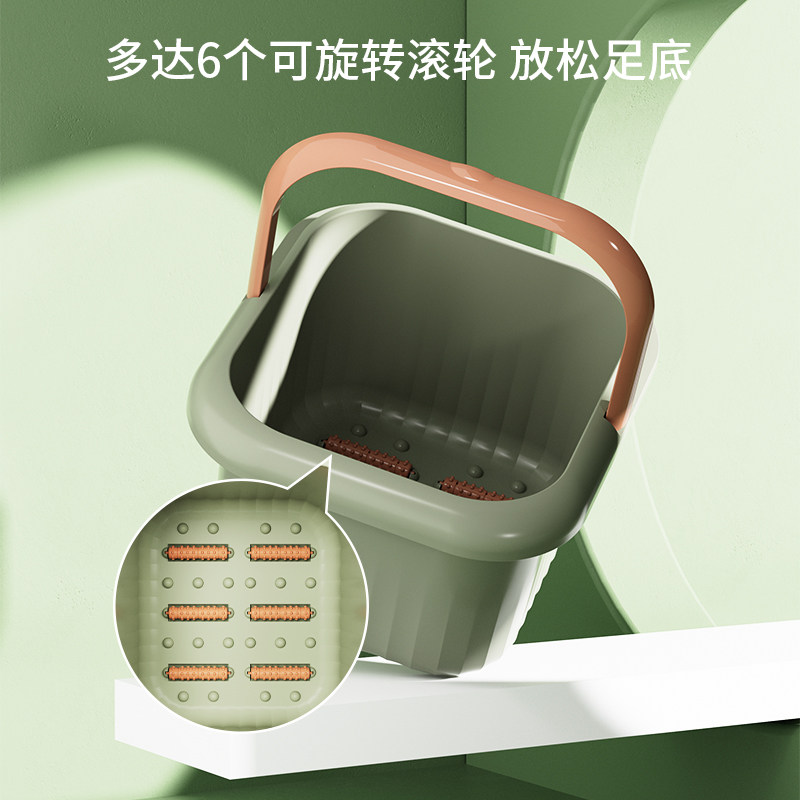 家用泡脚桶过小腿塑料加厚加高深足底按摩蒸脚足浴手提洗脚盆滚轮,家庭/个人清洁工具,足浴盆/足浴桶,淘宝优惠券,粉丝福利购,淘宝优惠卷