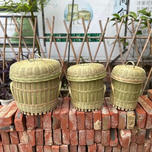 手工竹皮竹青丝竹编甄子蒸饭桶竹编饭桶(送锅刷和蒸布)