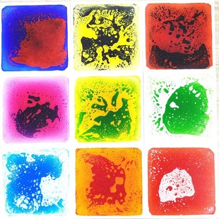 感统早教中心教具液体地板幼儿园彩砖儿童液体感官垫爬行地砖玩具