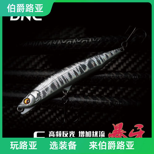 新款DNE去路亚暴牙沉水铅笔鱼饵远投硬饵翘嘴海鲈沉水路亚假饵