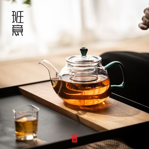 班意 防爆茶壶泡茶套装家用电陶炉煮茶器小青柑花茶壶玻璃泡茶壶