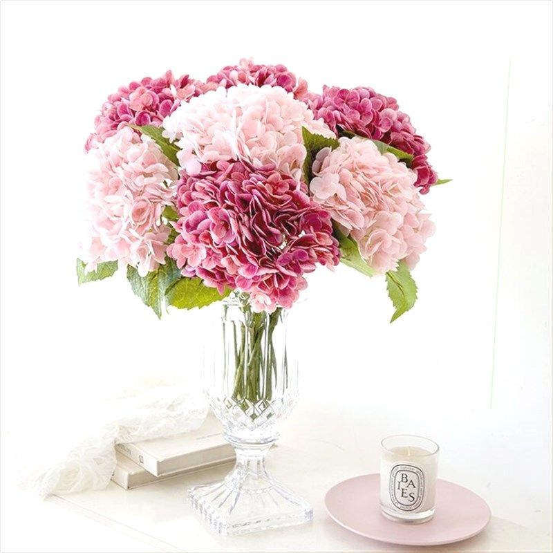 超逼真手感保湿仿真大朵绣球花高档客厅餐桌茶几装饰假花拍摄道具,家居饰品,仿真花/假花,淘宝优惠券,粉丝福利购,淘宝优惠卷