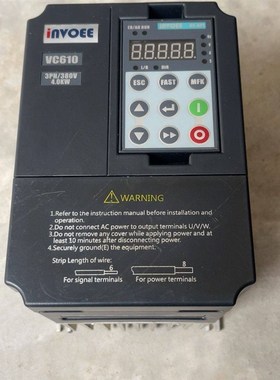 VC610-4T0040G 英沃变频器 剪线拆机 4KW 功