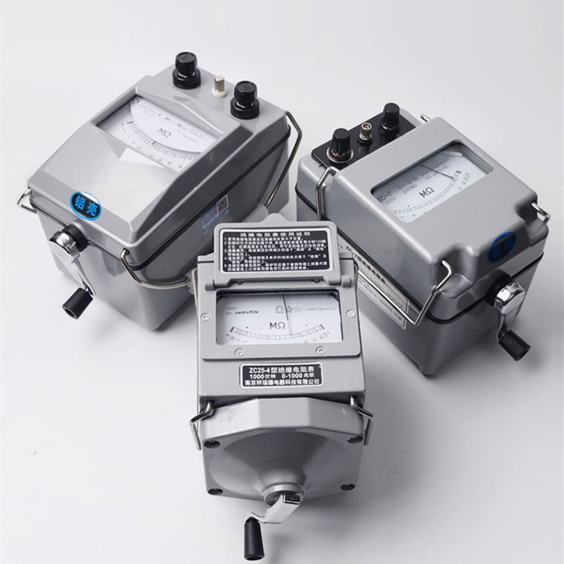 祥瑞德zc25-3-4-11d电工摇表ZC-7 500v兆欧表1000绝缘电阻测试仪