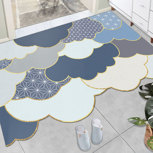 免洗可擦洗门口地垫进门皮革地毯可裁剪入户门家用防滑防水地垫子