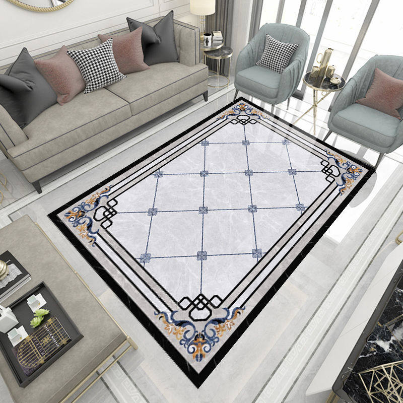 客厅仿大理石拼花瓷砖遮洞地贴遮丑装饰地砖美化贴纸防水耐磨自粘